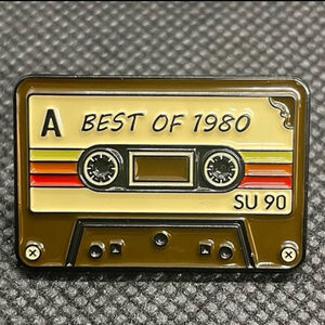 Best Of 1980 Metal Enamel Cassette Tape Pin